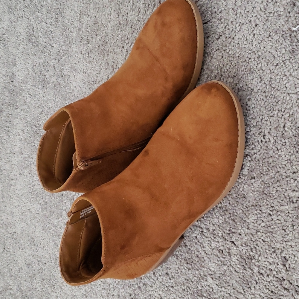 CAT & JACK girls boots brown ankle boots sz 6